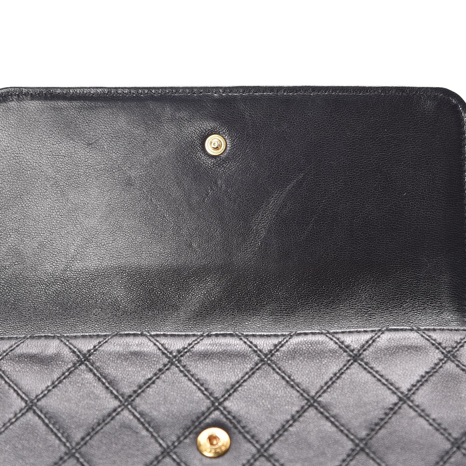 Chanel Lambskin Diamond Stitch Compact Pouch Black 12 of 12