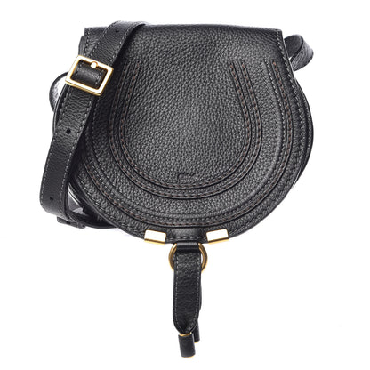 Chloe Calfskin Mini Marcie Round Crossbody Bag Black 1 of 7