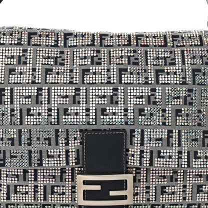 Fendi Zucchino Crystal Mama Baguette Navy 8 of 15