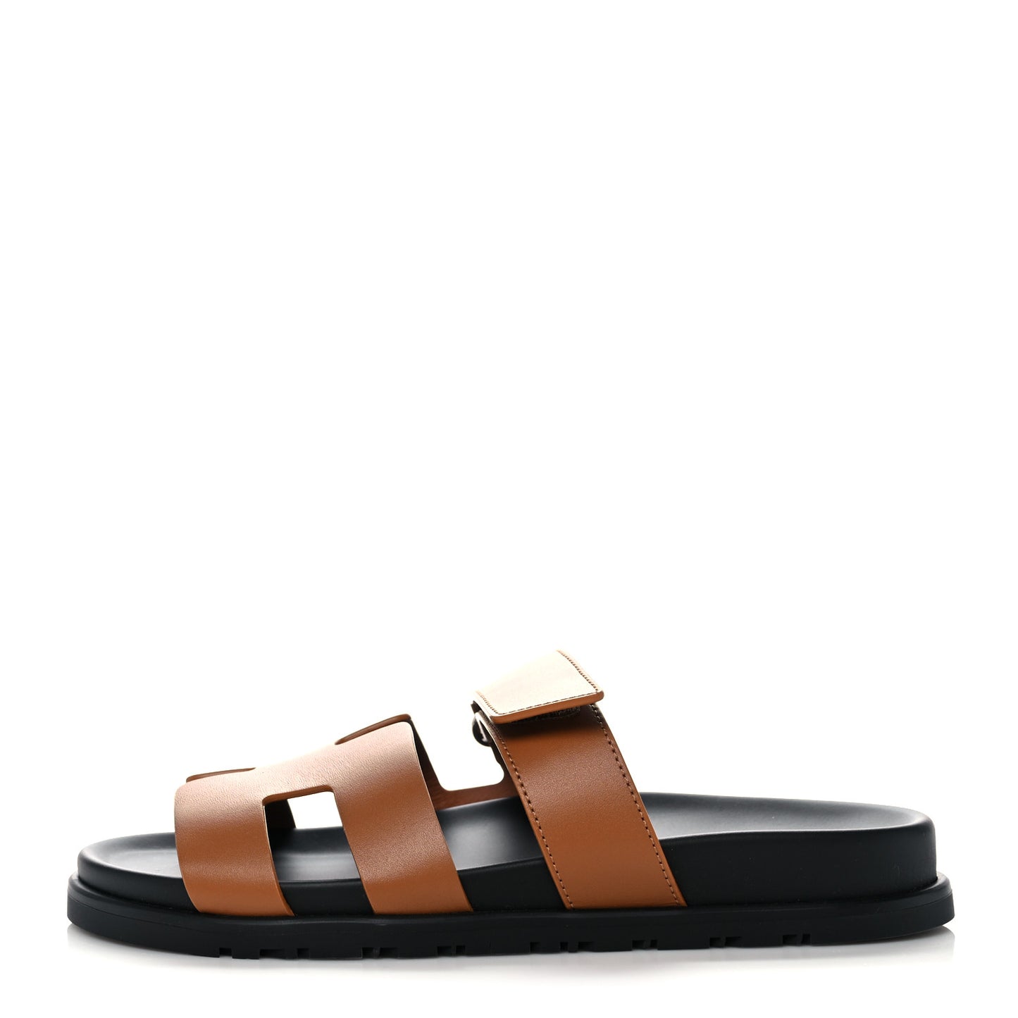 Calfskin Womens Chypre Sandals 38.5 Naturel