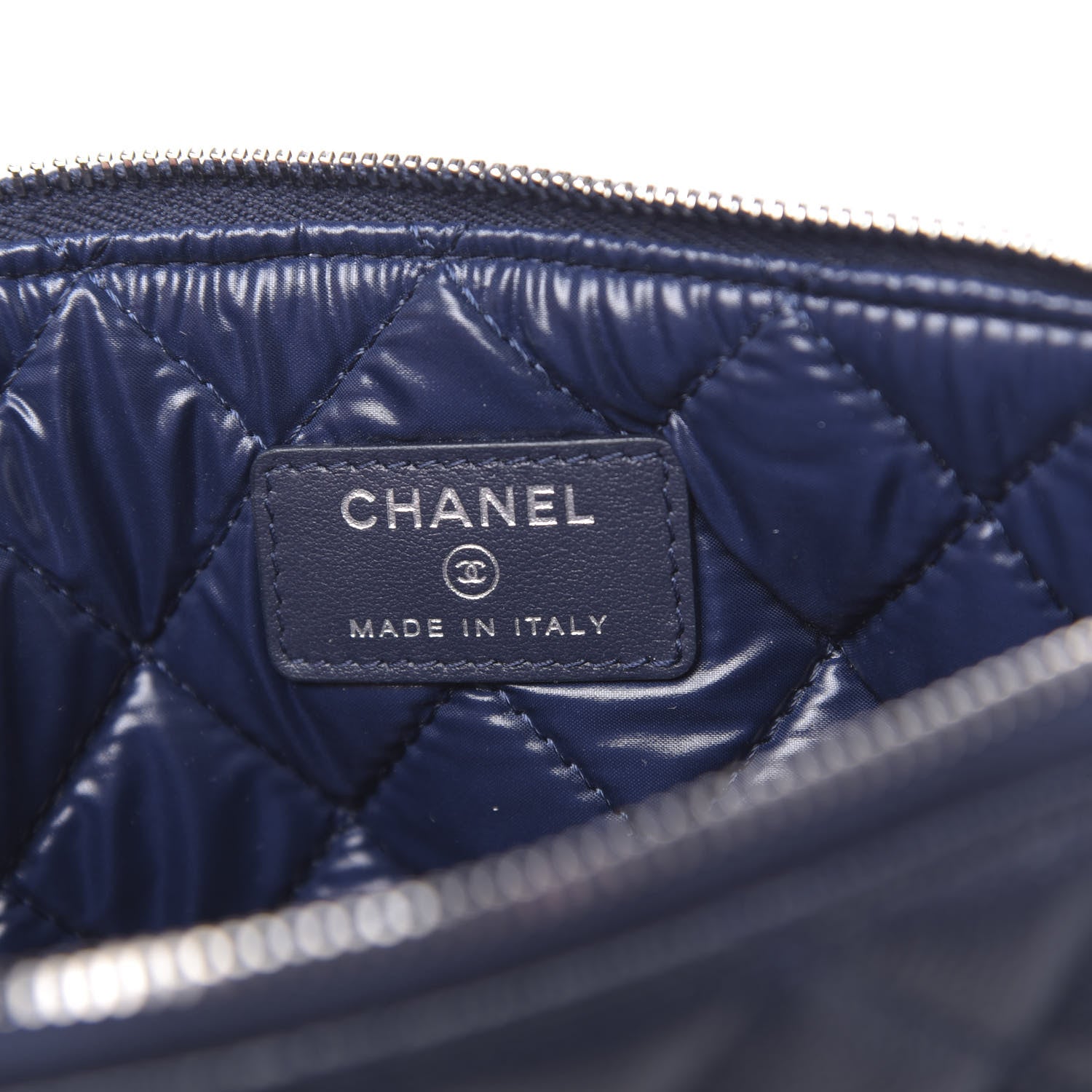 Chanel Caviar Quilted Small Pouch Navy 6 of 9
