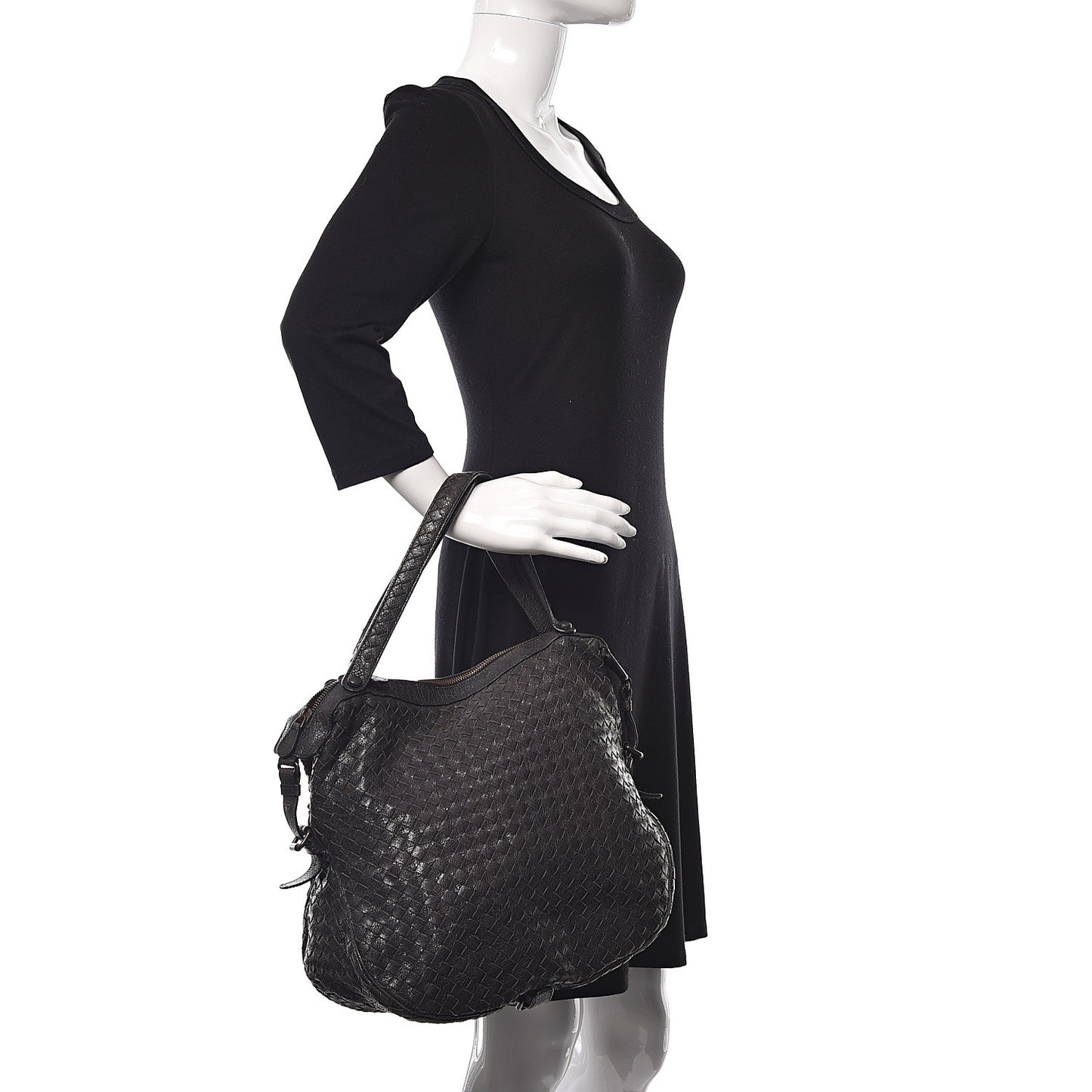 Goatskin Intrecciato Belly 76 Bag Matita