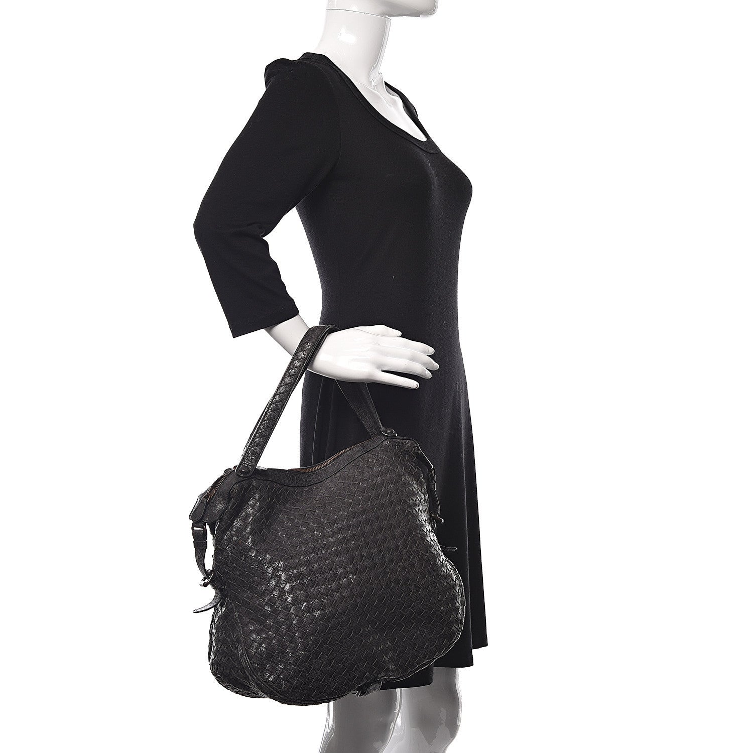 Bottega Veneta Goatskin Intrecciato Belly 76 Bag Matita 2 of 12