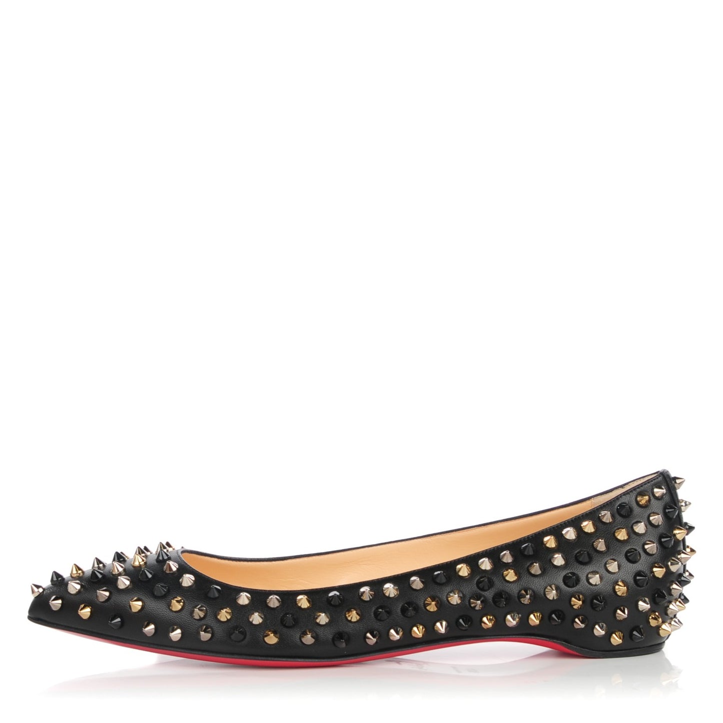 Nappa Pigalle Spikes Flats 40.5 Black