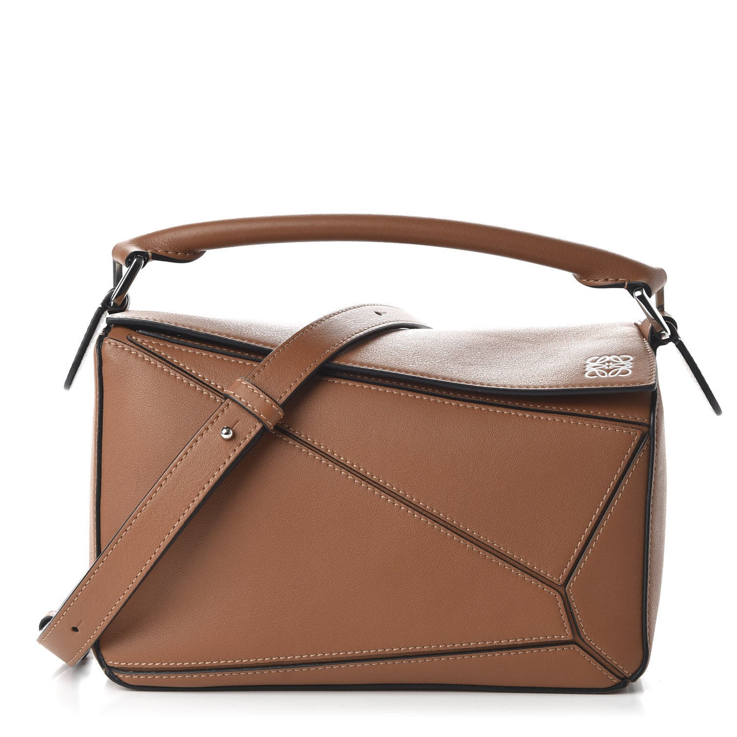 Calfskin Small Puzzle Bag Tan
