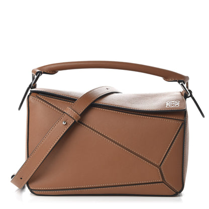 Loewe Calfskin Small Puzzle Bag Tan 1 of 10