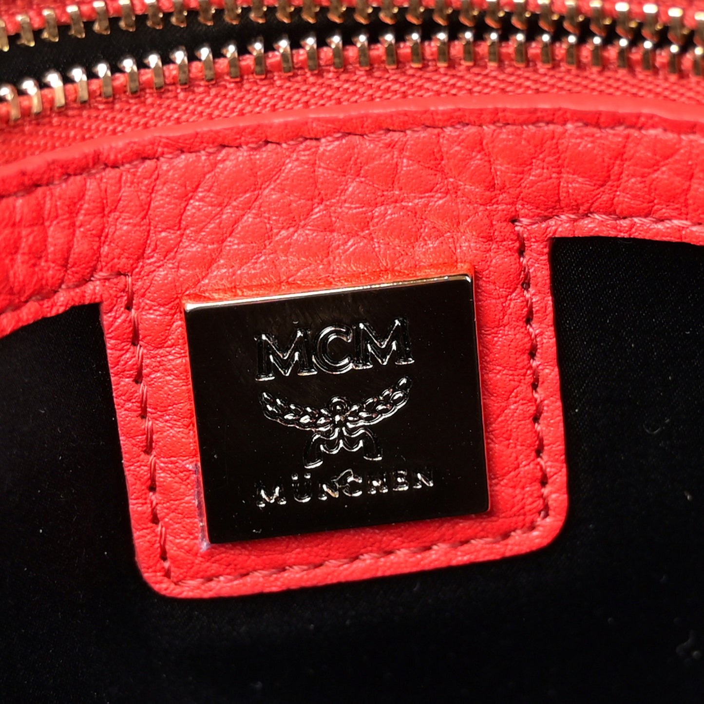 Grainy Lambskin Crystal Studded Small Stark Backpack Red