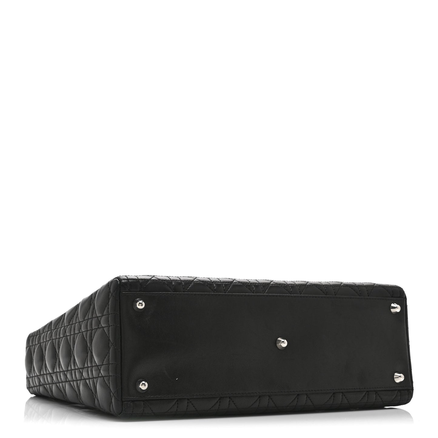 Lambskin Cannage Large Lady Dior Black