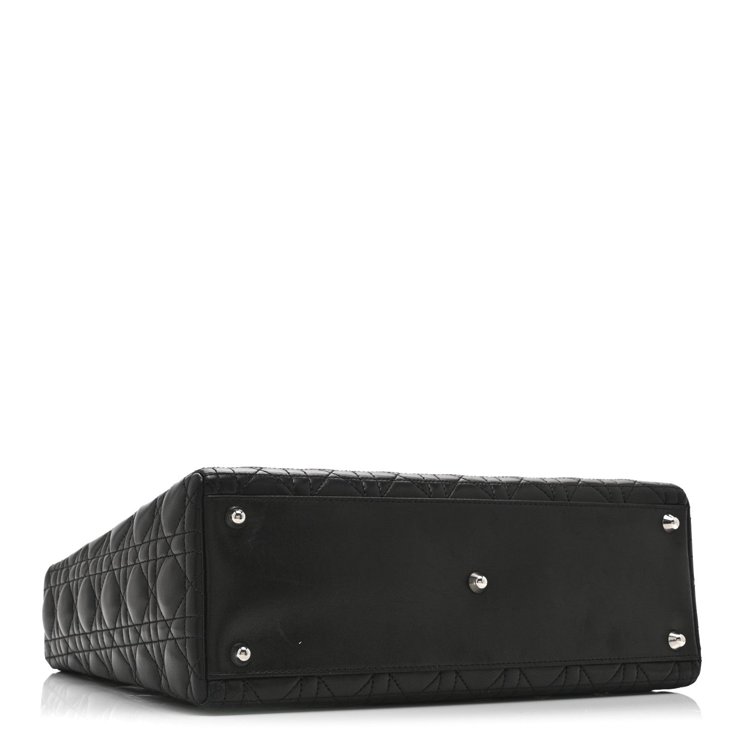 Christian Dior Lambskin Cannage Large Lady Dior Black 4 of 10