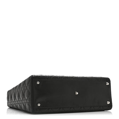 Christian Dior Lambskin Cannage Large Lady Dior Black 4 of 10
