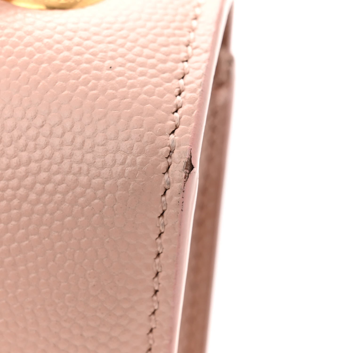 Saint Laurent Grain De Poudre Small Monogram Kate Satchel Pale Blush 12 of 12