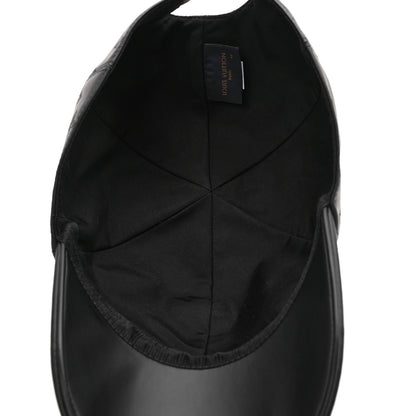 Louis Vuitton Calfskin Monogram Shadow Baseball Cap 62 Black 7 of 9