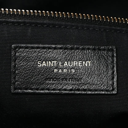 Saint Laurent Shearling Lambskin Joe Backpack Black 5 of 13