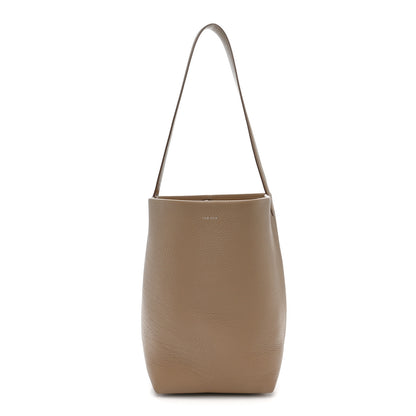 The Row Grained Calfskin Medium N/S Park Tote Dark Taupe 1 of 9