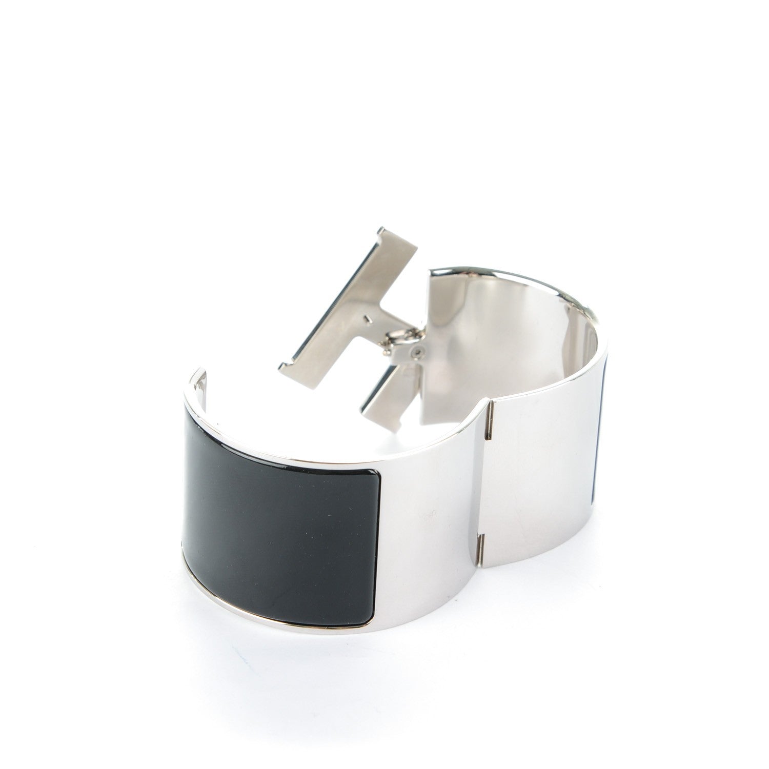 Hermes Enamel Extra Wide Clic Clac H Bracelet GM Black 4 of 4