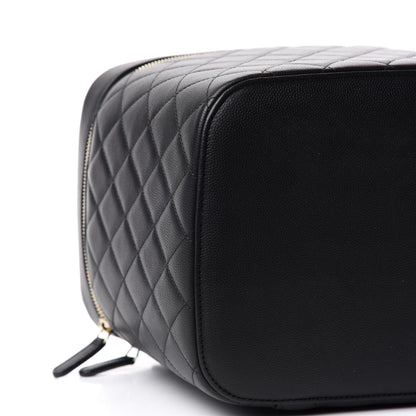 Chanel Caviar Quilted Large Vanity Pouch Black 8 of 9