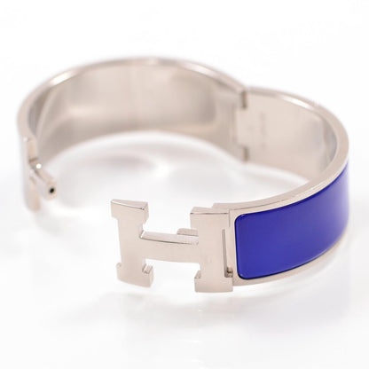 Hermes Enamel Wide Clic Clac H Bracelet Royal Bleu 4 of 6