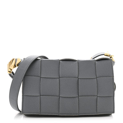 Bottega Veneta Grained Calfskin Maxi Intrecciato Cassette Crossbody Bag Deep Blue 1 of 12
