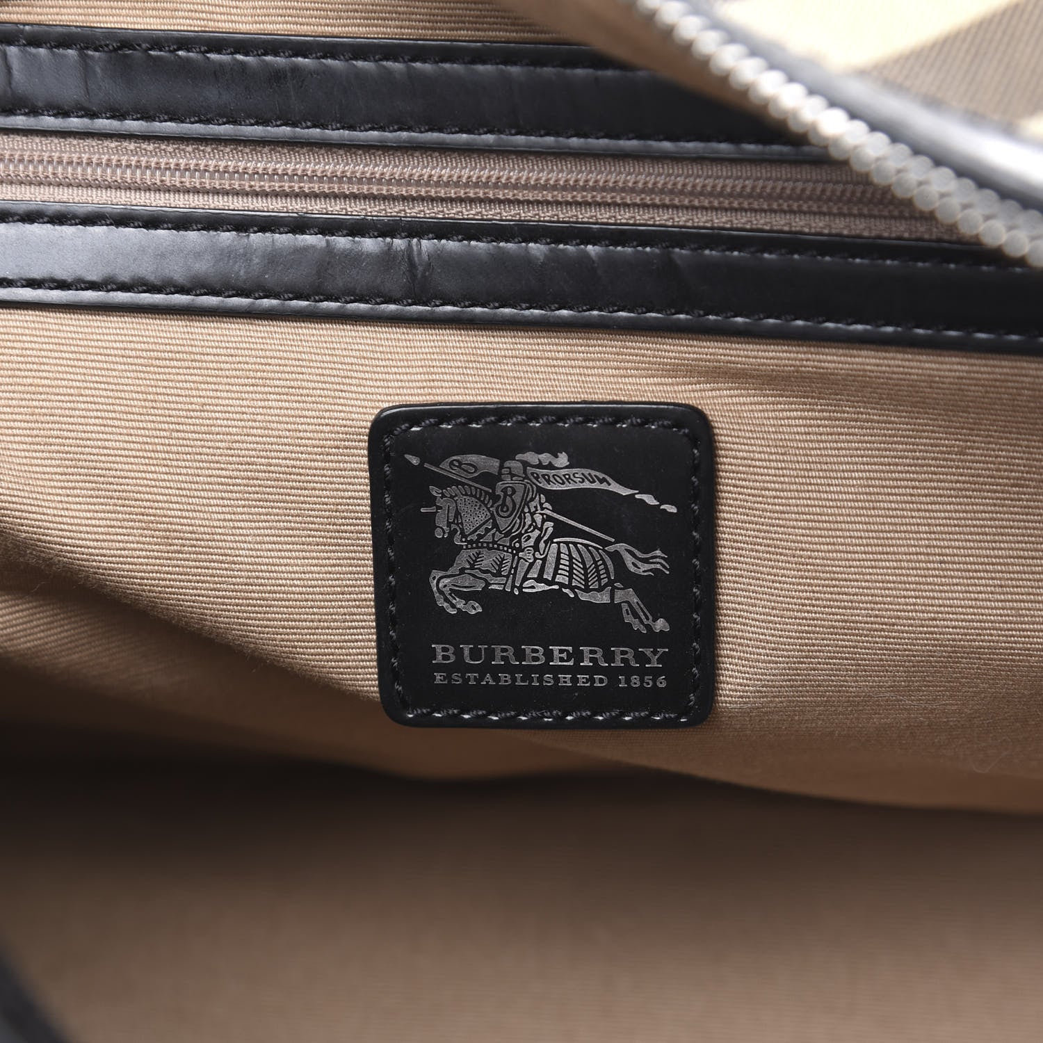 Burberry Nova Check Bowling Bag Black 5 of 14