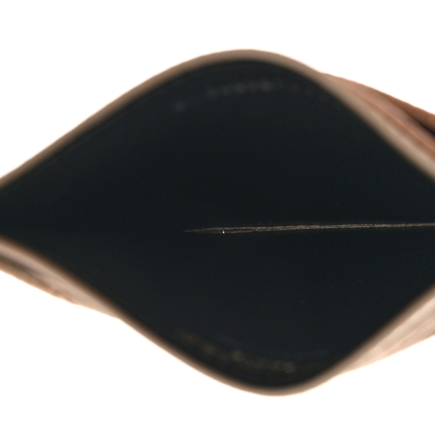 Grain De Poudre Matelasse Chevron Monogram Credit Card Case Dark Beige