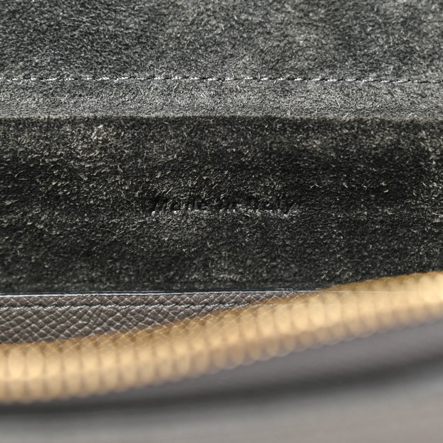 Grained Calfskin Nano Belt Bag Grey