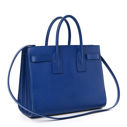 Saint Laurent Calfskin Small Sac De Jour Blue Majorelle 3 of 8