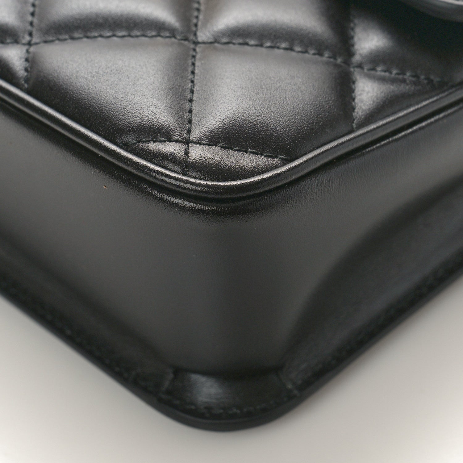 Gucci Calfskin Quilted Mini Deco Shoulder Bag Black 8 of 8