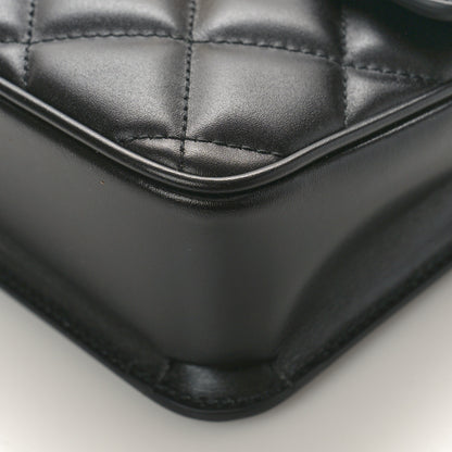 Gucci Calfskin Quilted Mini Deco Shoulder Bag Black 8 of 8