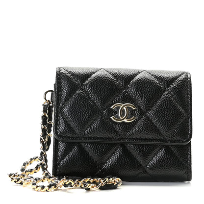 Chanel Caviar Quilted Miss Coco Clutch With Chain Black 1 of 9