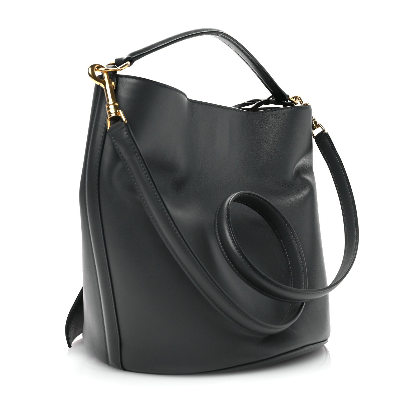 Celine Smooth Calfskin Bucket 16 Bag Grey 4 of 11