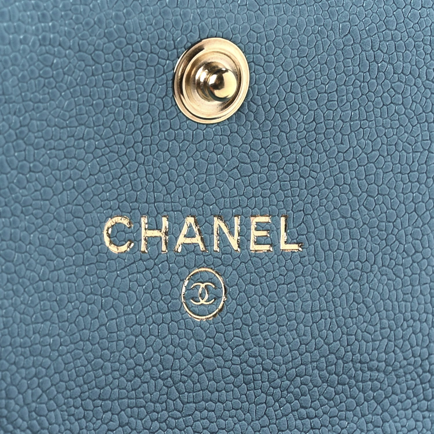 Chanel Caviar Quilted Boy Flap Card Holder Light Blue 5 of 11