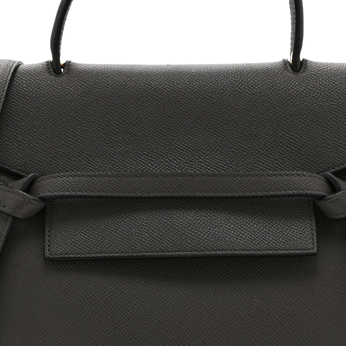 Grained Calfskin Micro Belt Bag Grey