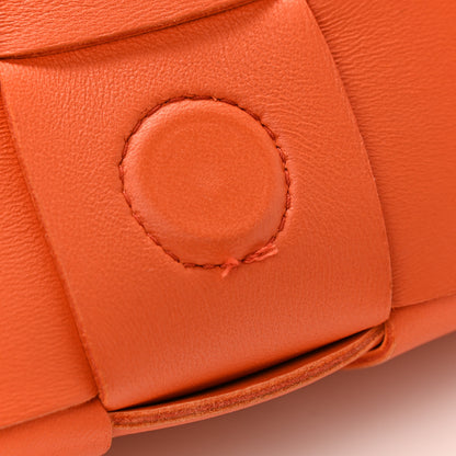 Bottega Veneta Lambskin Maxi Intrecciato Cassette Crossbody Bag Orange 12 of 12