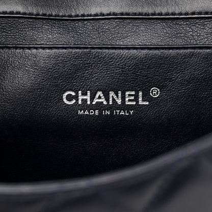 Chanel Lambskin Quilted Clutch With Chain Flap Black 8 of 10