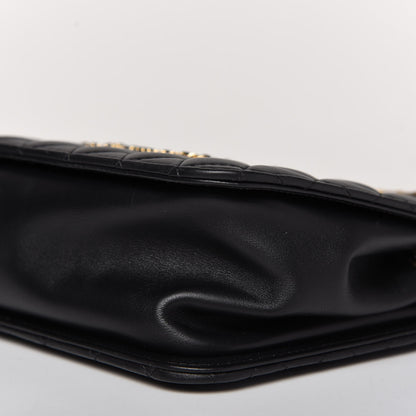 Chanel Calfskin Quilted CC Chain Accordion Tote Black 8 of 12
