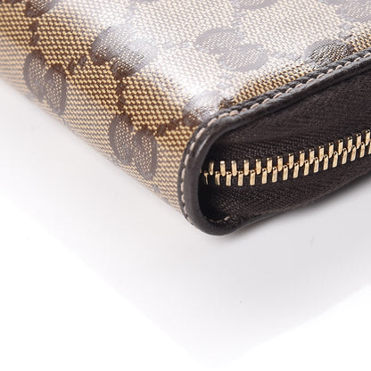 Gucci Crystal Monogram Zip Around Wallet Brown 9 of 10