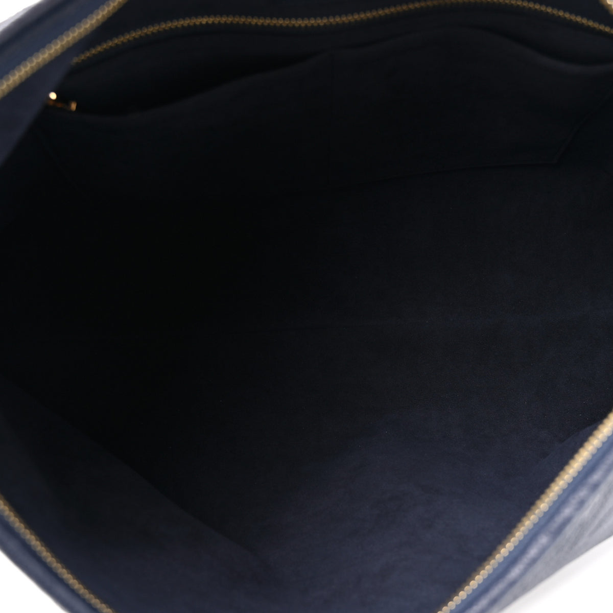 Louis Vuitton Empreinte Monogram Giant CarryAll MM Navy 5 of 9
