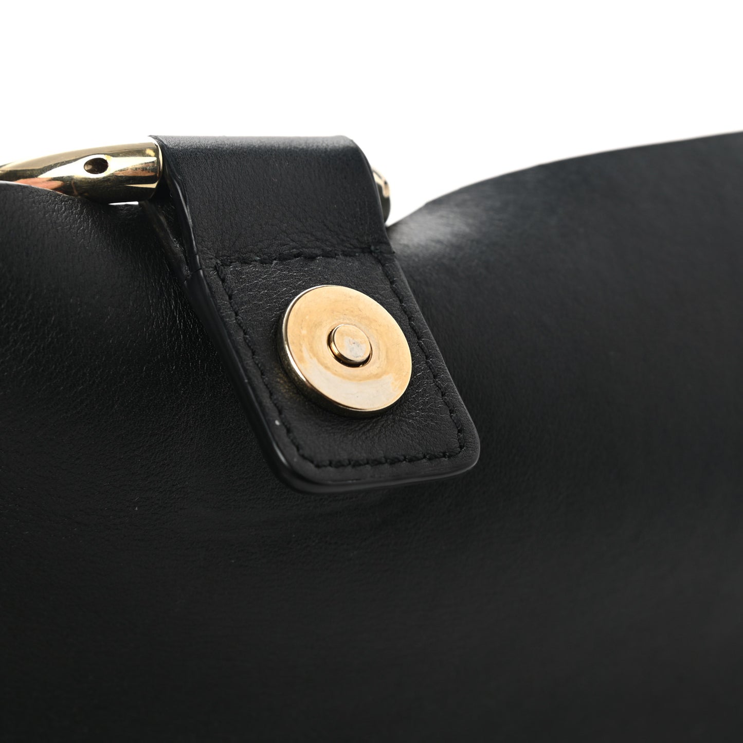 Suede Calfskin Small Faye Shoulder Bag Black