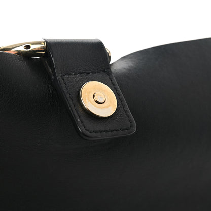 Chloe Suede Calfskin Small Faye Shoulder Bag Black 12 of 14
