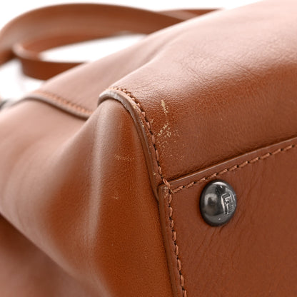 Fendi Vitello Suede Medium Peekaboo Iconic Satchel Cuoio Rame Moro 12 of 13