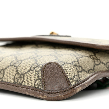 Gucci GG Supreme Monogram Neo Vintage Web Belt Bag Brown 11 of 16
