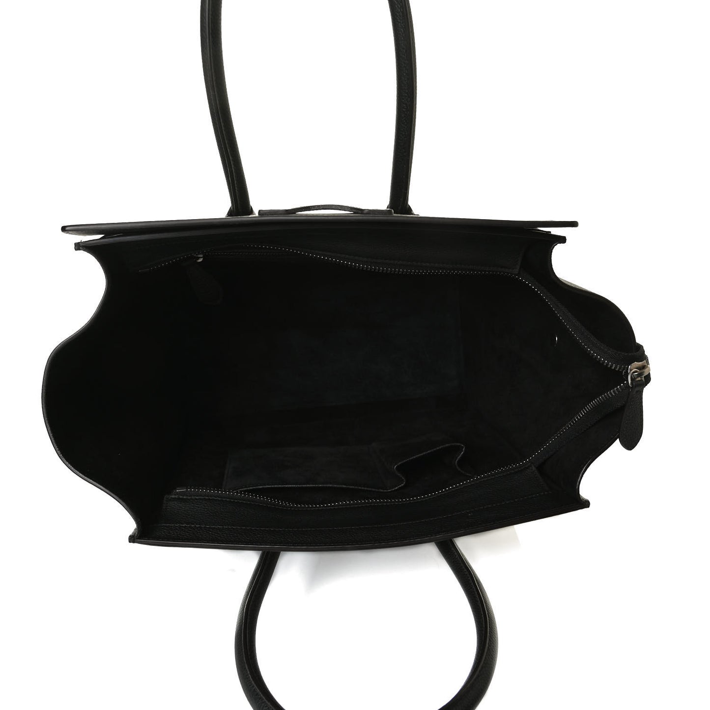 Drummed Calfskin Mini Luggage Black