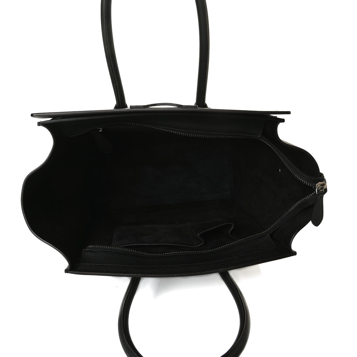 Celine Drummed Calfskin Mini Luggage Black 6 of 17