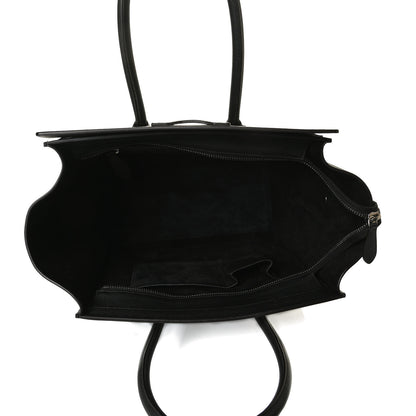 Celine Drummed Calfskin Mini Luggage Black 6 of 17
