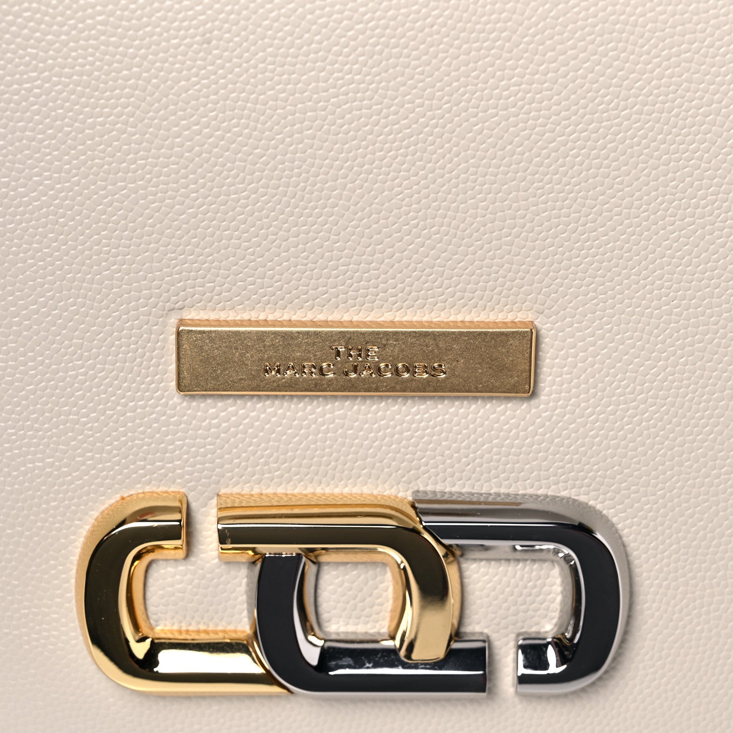 Marc Jacobs Textured Calfskin The J Link Shoulder Bag Ivory 11 of 11