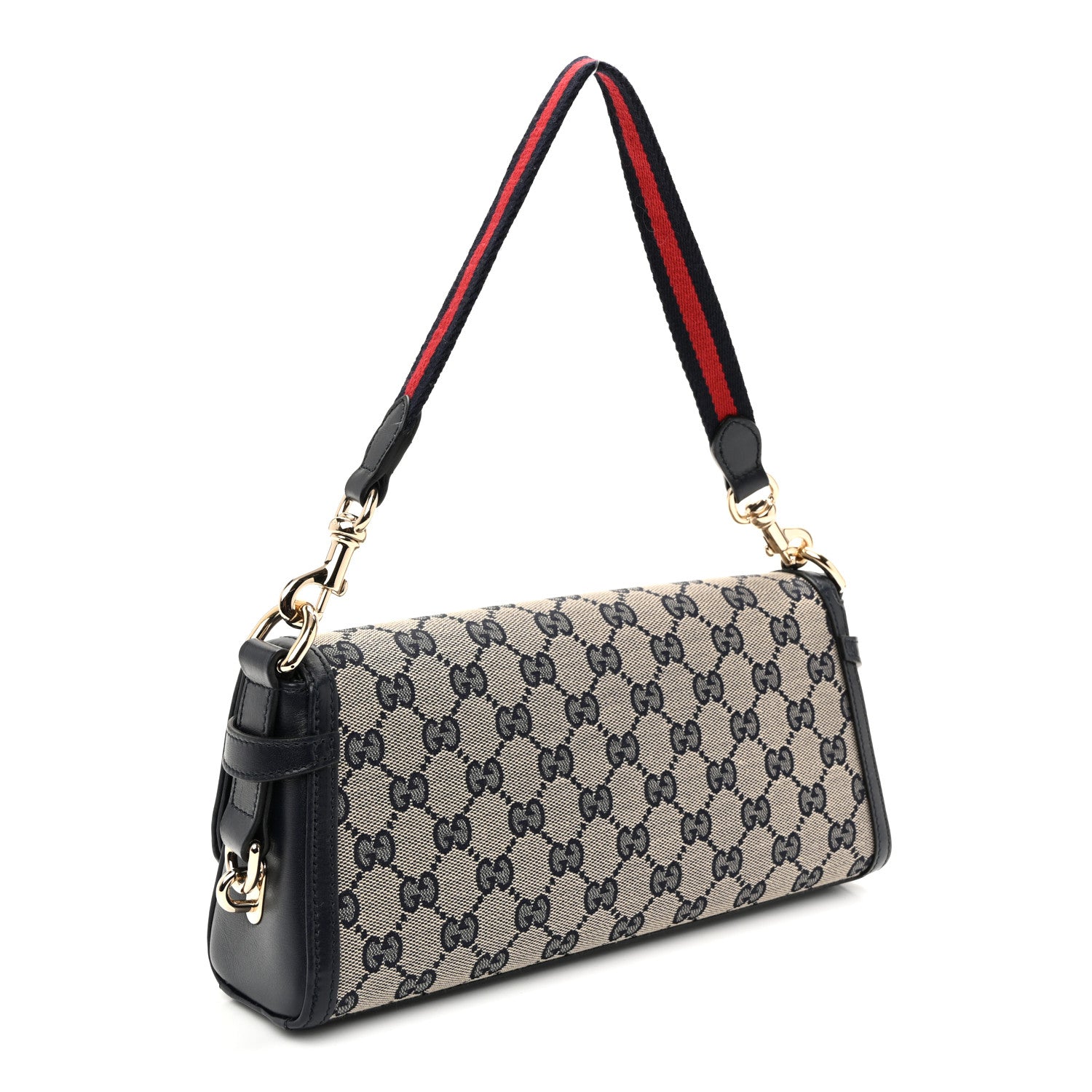 Gucci GG Monogram Small Luce Shoulder Bag Beige Blue 3 of 10
