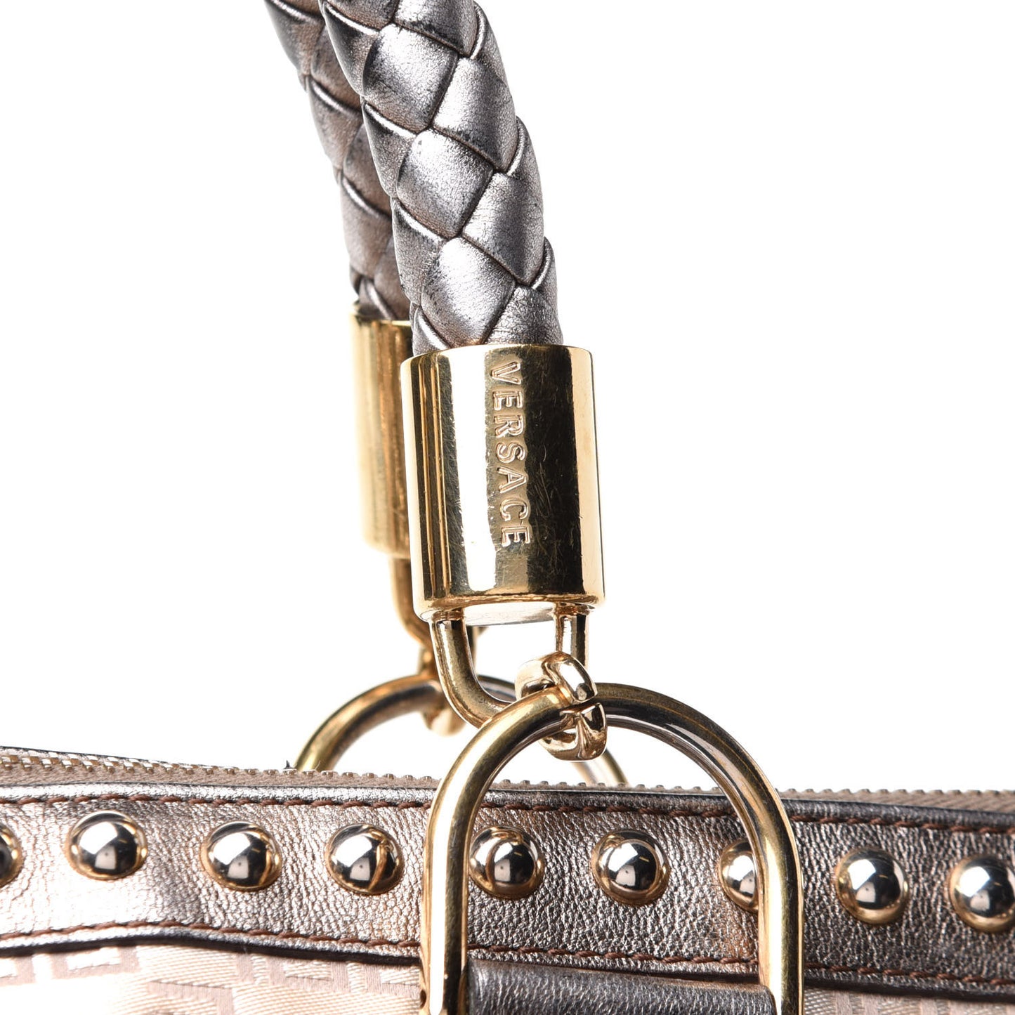 Metallic Calfskin Snap Out Of It Bag Bronze