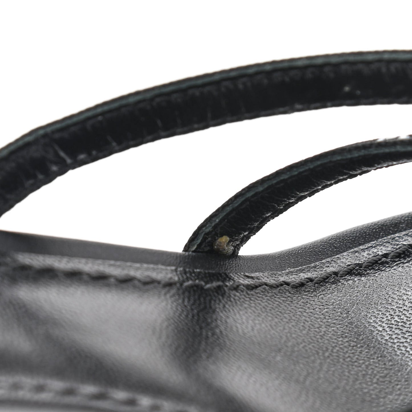 Satin Calfskin Citizen Thong Sandal 40 Black