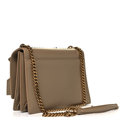 Saint Laurent Calfskin Medium Monogram Sunset Dark Beige 3 of 9