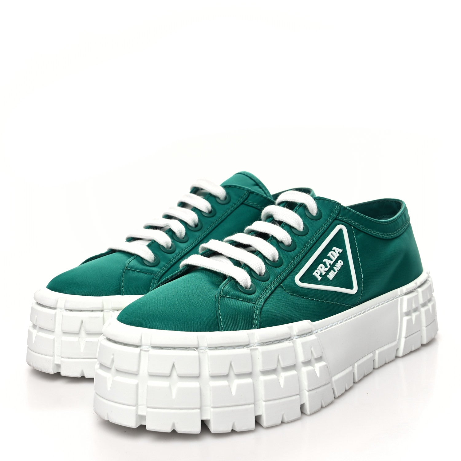 Prada Re-Nylon Gabardine Triangle Logo Double Wheel 50mm Sneakers 39 Assenzio 3 of 8